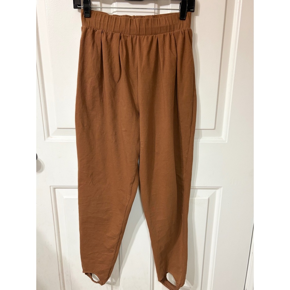 Partners | Vintage Stirrup Pants High Waist | M || Bronze|